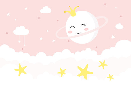 Princess cloud design file showing detailed pattern of crowned planet and dreamy stars