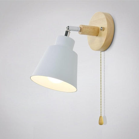 Adjustable Wall Light  Wooden Base With Pull Chain - Product detail 12