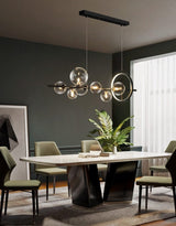 Modern Bubble Chandelier  Glass Globe Linear Pendant Light - Product detail 6