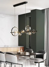 Modern Bubble Chandelier  Glass Globe Linear Pendant Light - Product detail 7