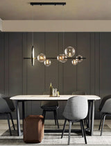 Modern Bubble Chandelier  Glass Globe Linear Pendant Light - Product detail 4