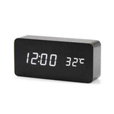 Modern Digital Alarm Clock  LED Wood Cube Design - Product detail 14