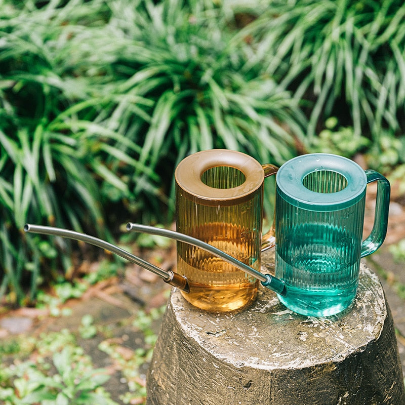 Modern Plant Watering Can  Amber Glass With Long Spout - Product detail 4