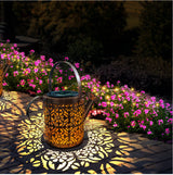 Solar Garden Light  Decorative Watering Can Design With LED String - Product detail 4