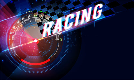 Racing car speedometer dashboard design file showing detailed pattern and rich colors