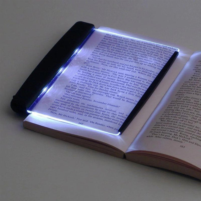 LED Book Light  Flat Panel Reading Lamp With Night Mode - Product showcase