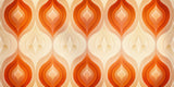 Geometric pattern design file showing teardrop motifs in orange and cream tones