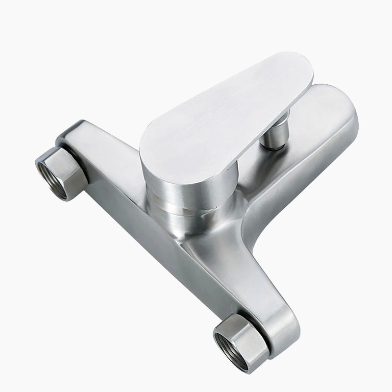 Modern Bath Shower Mixer  Brushed Stainless Steel Faucet - Detailed view