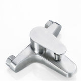 Modern Bath Shower Mixer  Brushed Stainless Steel Faucet - Product example