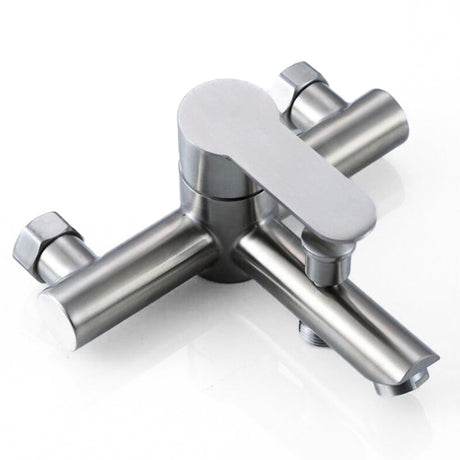 Modern Bathtub Faucet  Brushed Stainless Steel Mixer - Product detail 4