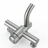 Modern Bath Mixer Tap  Brushed Stainless Steel Design - Product example