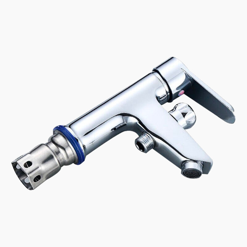 Modern Bath Shower Mixer Tap  Chrome Single Hole Design - Product example