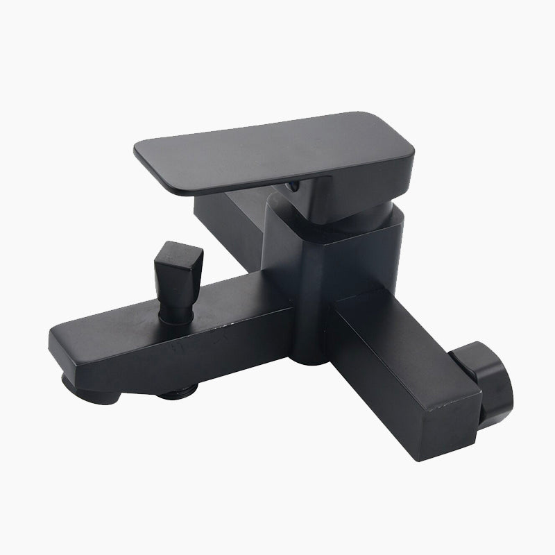 Modern Bath Mixer Tap  Matte Black Dual Function Design - Detailed view