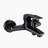 Modern Bath Mixer Tap  Matte Black Brass Finish - Product showcase