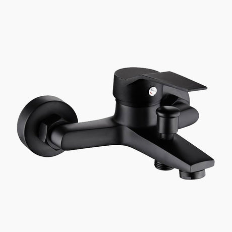 Modern Bath Mixer Tap  Matte Black Brass Finish - Product showcase