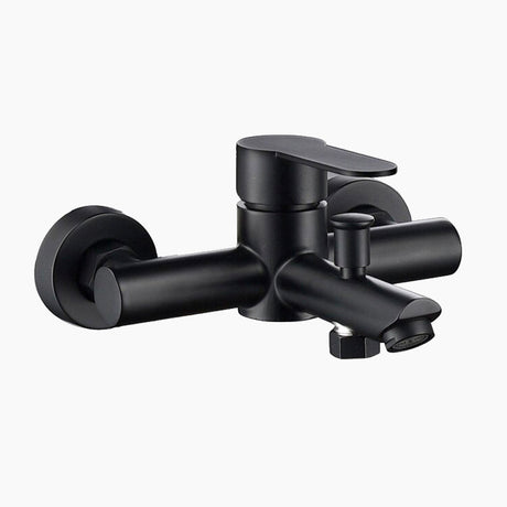 Modern Bath Mixer Tap  Matte Black Stainless Steel - Product showcase