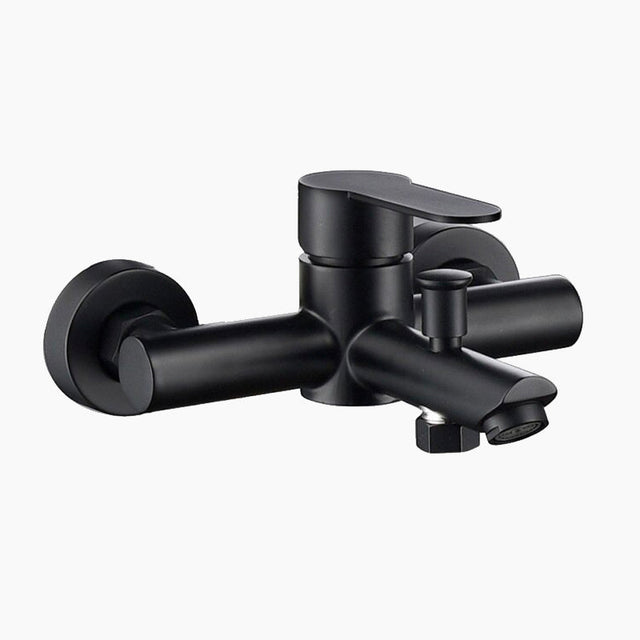 Modern Bath Mixer Tap  Matte Black Stainless Steel - Product showcase