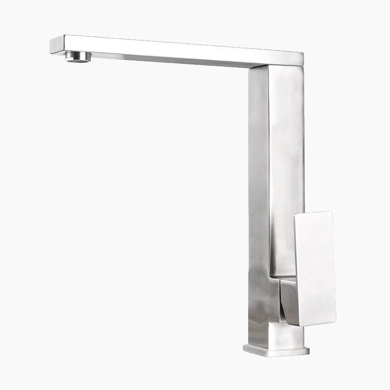 Modern Kitchen Faucet  Geometric Stainless Steel Design - Product showcase