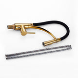 Modern Kitchen Faucet  Gold Pull-Down Spray Head - Detailed view
