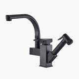 Modern Kitchen Faucet  Matte Black Pull-Out Sprayer - Product showcase