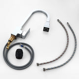 Modern Kitchen Faucet  Pull-Down Sprayer Square Chrome Design - Product example