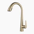 Modern Kitchen Faucet  Pull-Down Sprayer Brushed Gold Finish - Product showcase