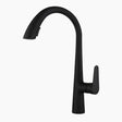 Black Kitchen Faucet  Pull-Down Spray Head Gooseneck Design - Product showcase