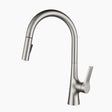 Pull-Down Kitchen Faucet  Brushed Nickel Gooseneck Design - Product showcase
