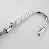 Pull-Down Kitchen Faucet  Chrome Gooseneck Design With Spray Head - Product example