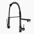 Modern Kitchen Faucet  Matte Black Pull-Down Sprayer - Product showcase