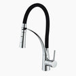 Modern Pull-Down Kitchen Faucet  Chrome Gooseneck Design - Product showcase