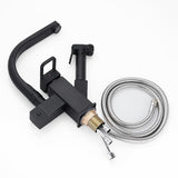 Modern Kitchen Faucet  Matte Black Pull-Out Sprayer - Detailed view