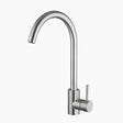 Modern Kitchen Faucet  Stainless Steel Gooseneck Design - Product showcase