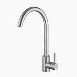 Modern Kitchen Faucet  Stainless Steel Gooseneck Design - Product showcase