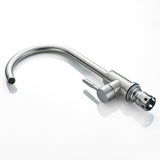 Modern Kitchen Faucet  Stainless Steel Gooseneck Design - Product example