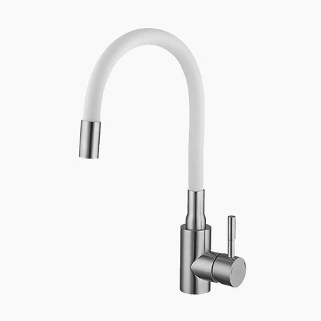 Modern Kitchen Faucet  Flexible Gooseneck Steel Design - Product example