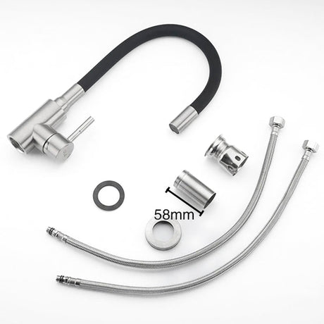Modern Kitchen Faucet  Flexible Gooseneck Steel Design - Product detail 6