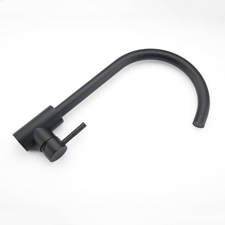 Modern Kitchen Faucet  Matte Black Gooseneck Design - Product example