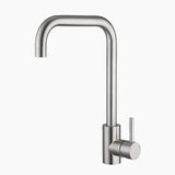 Modern Kitchen Faucet  Stainless Steel Gooseneck Design - Product showcase