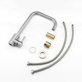 Modern Kitchen Faucet  Stainless Steel Gooseneck Design - Product example