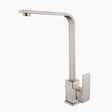 Modern Kitchen Faucet  Geometric Brushed Steel Design - Product showcase