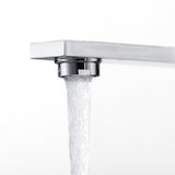 Modern Kitchen Faucet  Square Chrome Single Handle Design - Product example