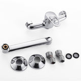 Wall Mounted Kitchen Faucet  Chrome Swivel Spout Design - Product example