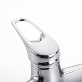 Wall Mounted Kitchen Faucet  Chrome Swivel Spout Design - Product detail 4