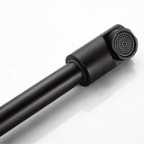 Modern Wall Mount Kitchen Faucet  Matte Black Extendable Design - Product example