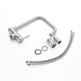 Modern Kitchen Faucet  Foldable Gooseneck Design - Detailed view