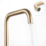 Modern Kitchen Faucet  Brushed Gold Swan Neck Design - Product detail 4