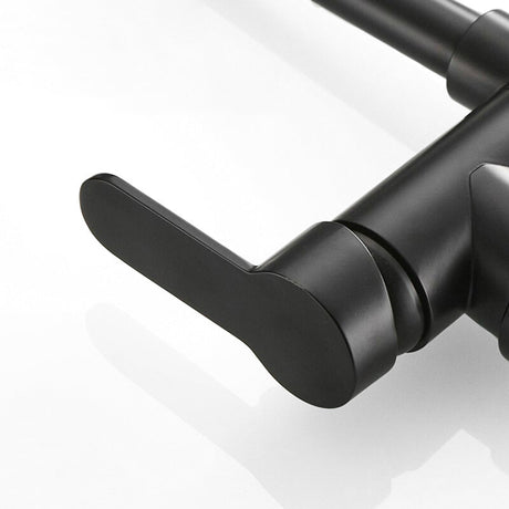 Modern Kitchen Faucet  Folding Gooseneck Design Black Finish - Product detail 4