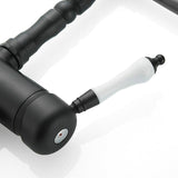 Vintage Kitchen Faucet  Matte Black Retro Design - Product detail 4