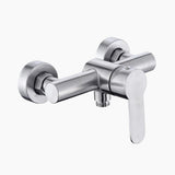 Modern Shower Mixer Tap  Brushed Stainless Steel Design - Product showcase